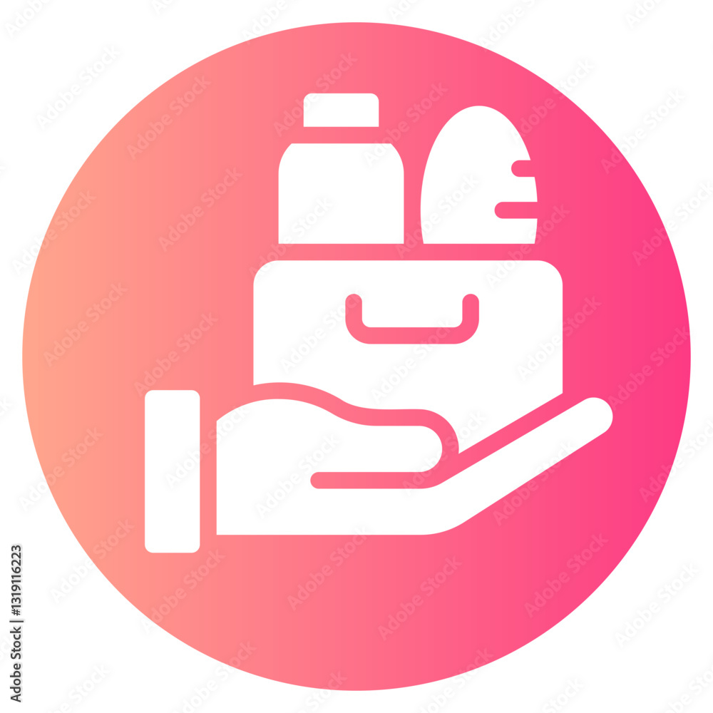 food donation gradient icon food donation gradient icon