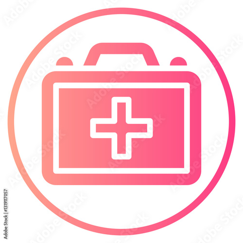 first aid kit gradient icon