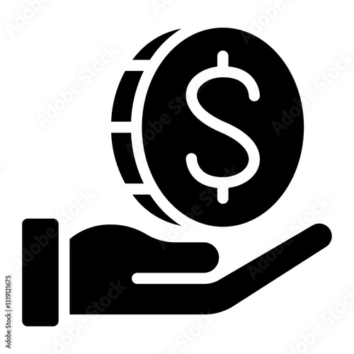 generosity glyph icon