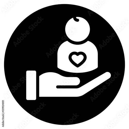 Adoption glyph icon