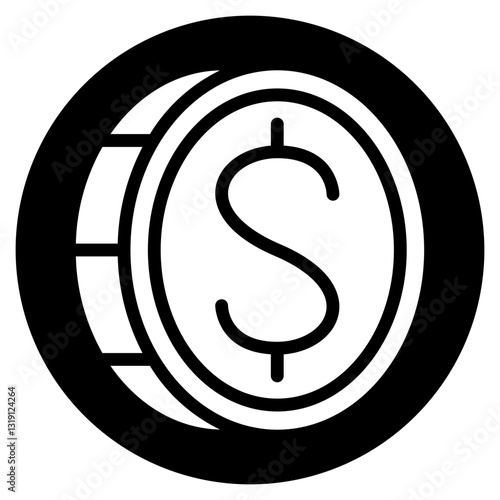 money glyph icon