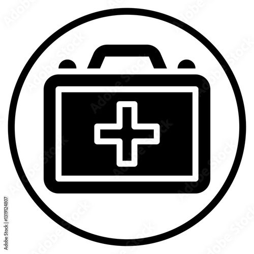 first aid kit glyph icon