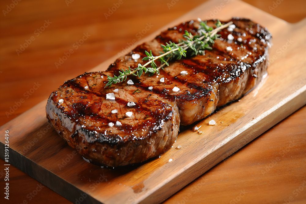  rustic steak with thyme