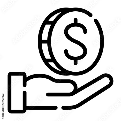 generosity line icon