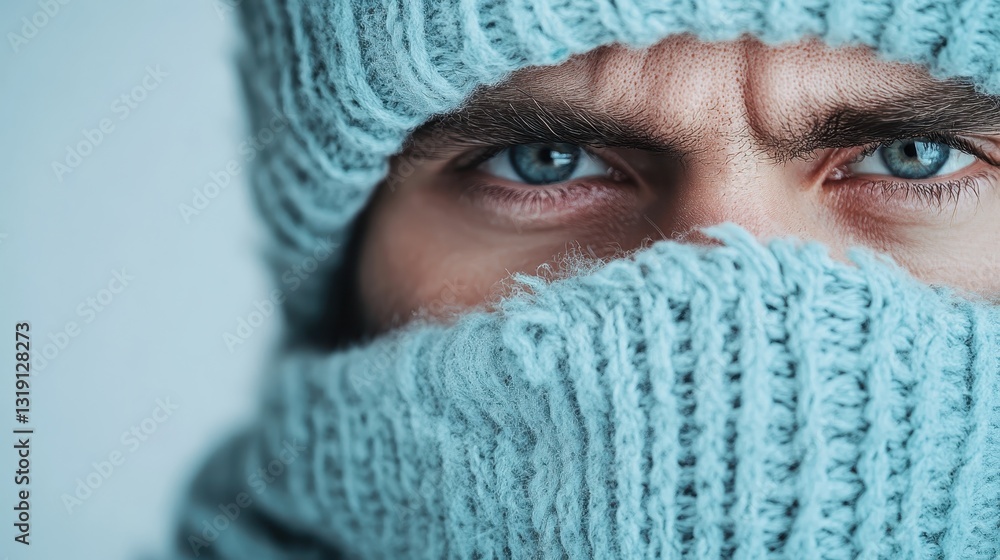 A young man partially obscured by a soft knitted beanie conveys a sense of mystery and introspection, highlighting the emotional complexity of human experiences. A young man partially obscured by a soft knitted beanie conveys a sense of mystery and introspection, highlighting the emotional complexity of human experiences.