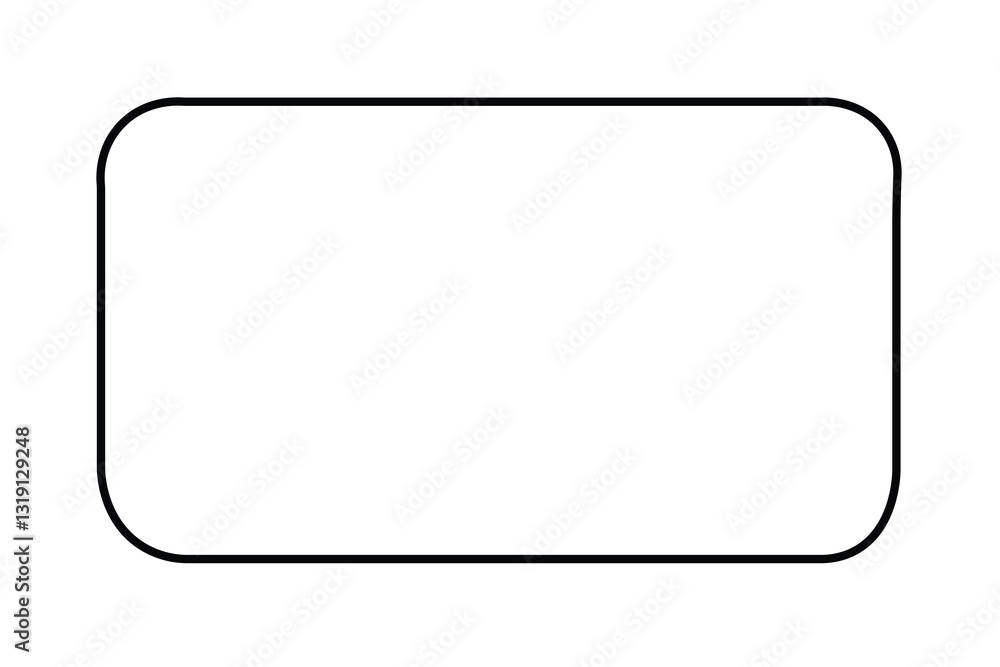 Rectangle Shape Frame Template. Isolated on White Background. Outline Rectangle Banner, text template, title bar design. Rectangle Shape Frame Template. Isolated on White Background. Outline Rectangle Banner, text template, title bar design.