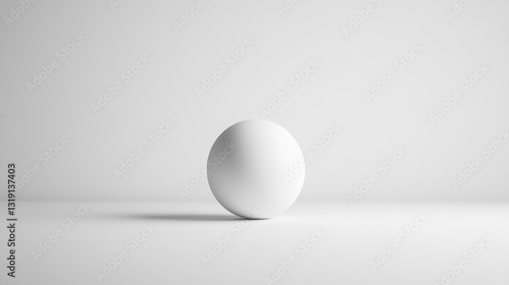 Single Egg on White Studio Background Single Egg on White Studio Background