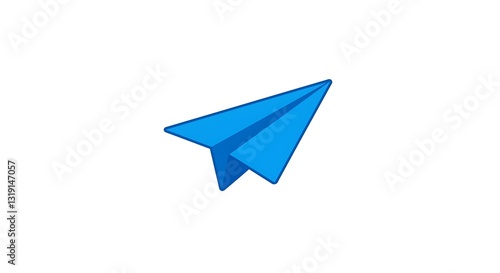 Wallpaper Mural Paper airplane icon symbolizing messages on a clean white background Torontodigital.ca
