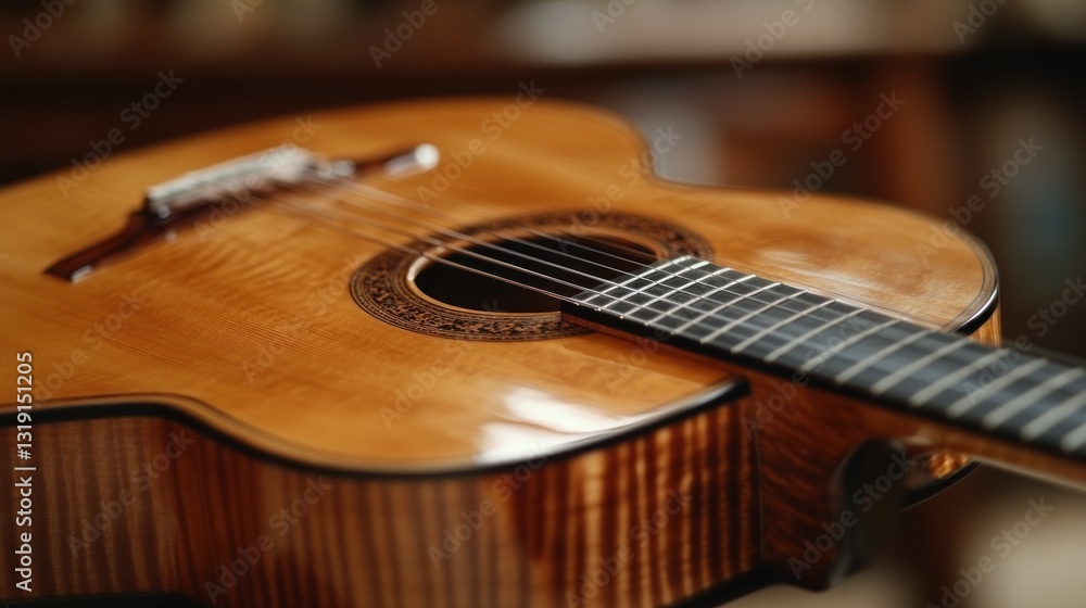 Fototapeta premium Close-up of a classical guitar