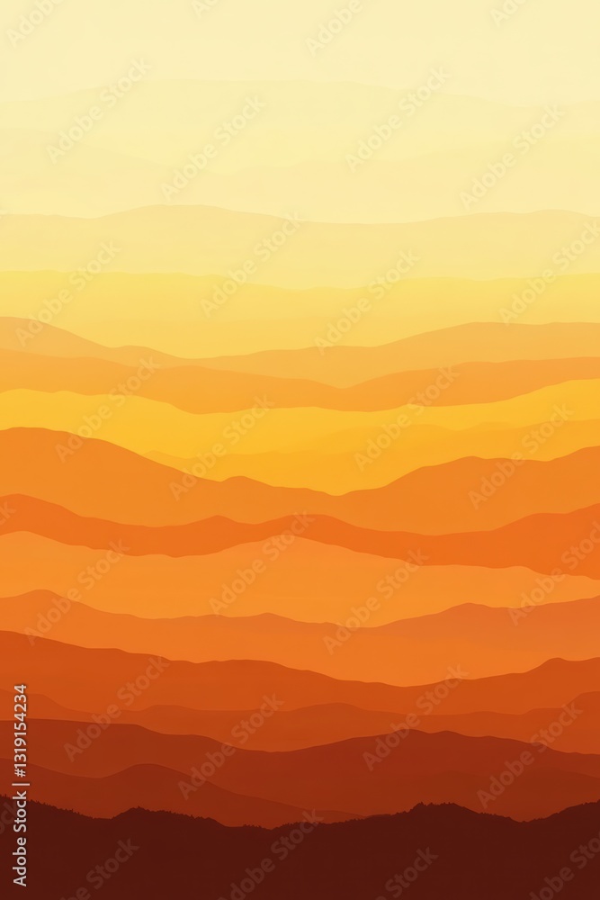 Warm sunset-inspired gradient blending deep orange, golden yellow, and soft peach hues Warm sunset-inspired gradient blending deep orange, golden yellow, and soft peach hues