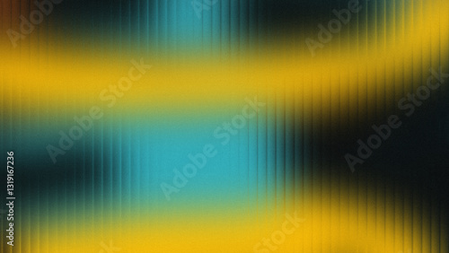 Vibrant Gradient Background Featuring Glowing Abstract Shapes with Vertical Lines and Dark Grainy Noise Texture for Futuristic and Digital Design Applications