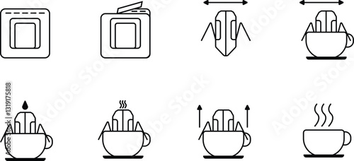 icon pack tutorial using drib bag coffee, 