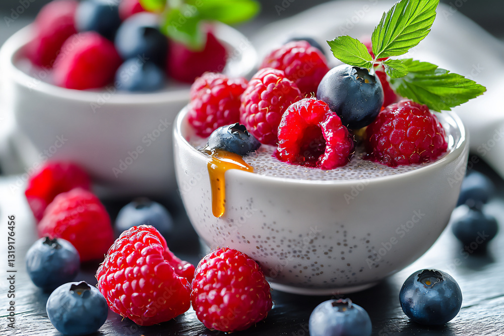 raspberry chia pudding raspberry chia pudding