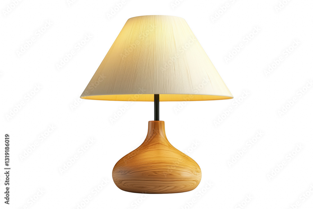 Fototapeta premium Stylish 3d lamp isolated on black background showcasing modern design for home or office lighting solutions