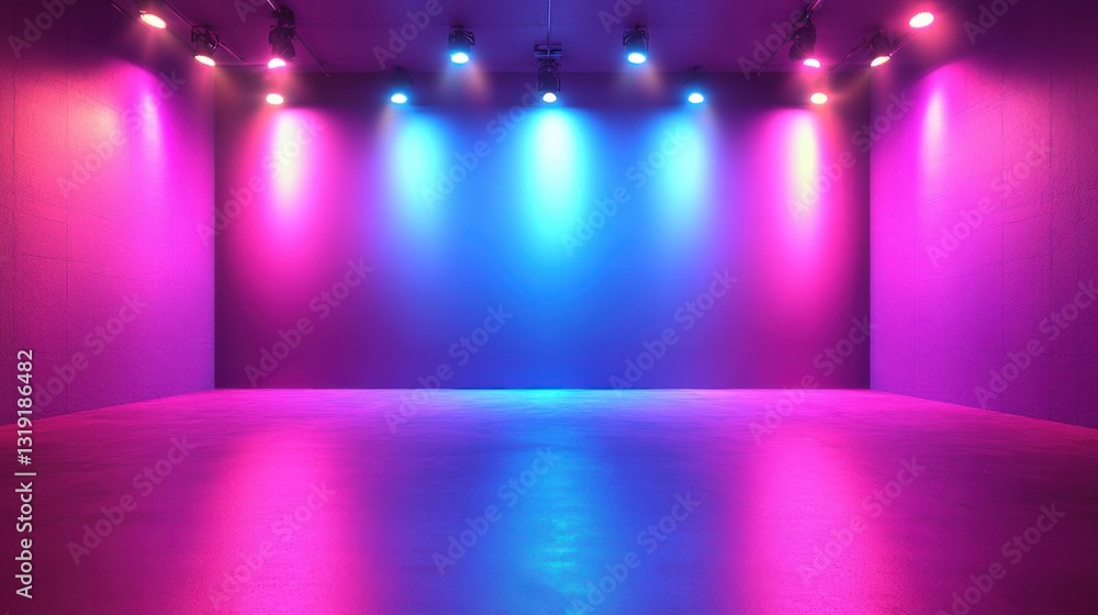 a room with a lot of lights on the wall a room with a lot of lights on the wall