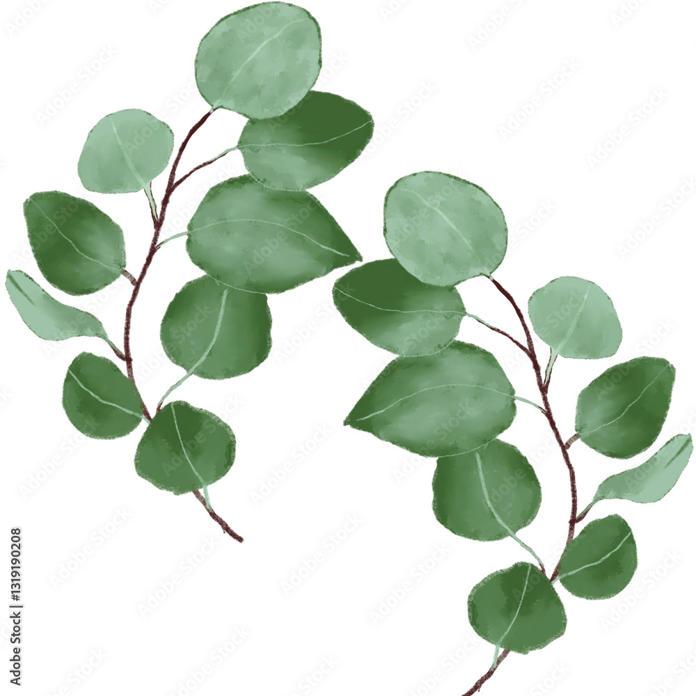 Obraz premium green leaves