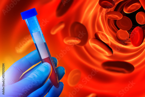 Laboratory blood tests. Ery...