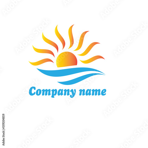 sun logo design