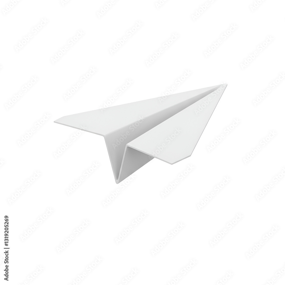 Minimal Paper Plane Mid-Flight Line Icon Minimal Paper Plane Mid-Flight Line Icon