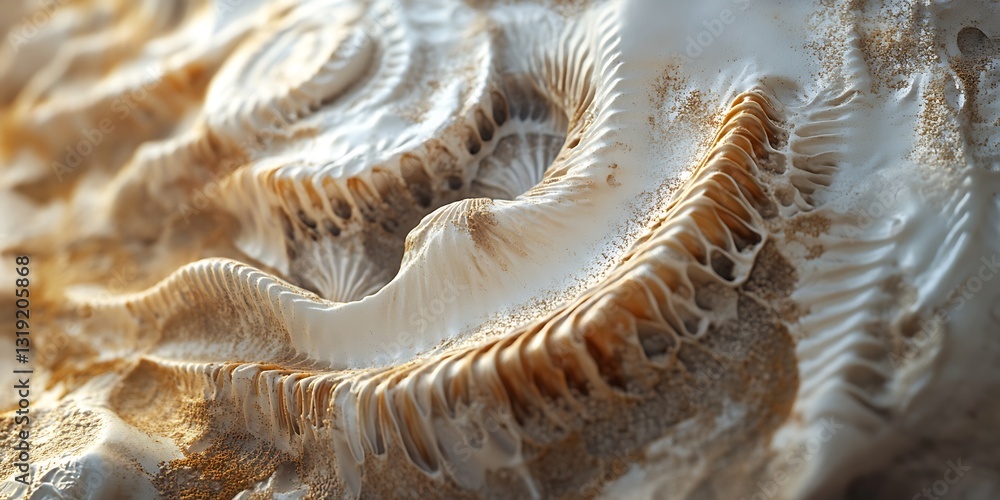 a close up of a shell a close up of a shell
