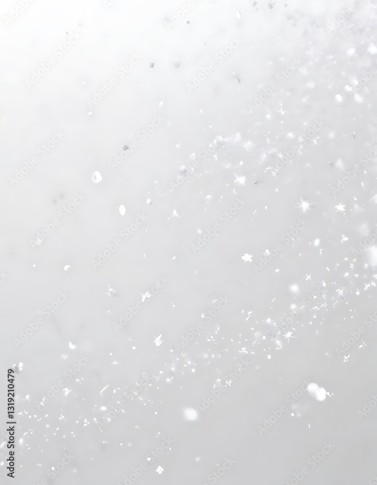 Fototapeta premium Abstract White Particle Explosion on a Soft Background