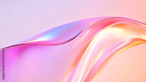 Wallpaper Mural Abstract colorful wave background, smooth gradient in pastel hues, ideal for modern design, highlighting creativity and freshness. Torontodigital.ca