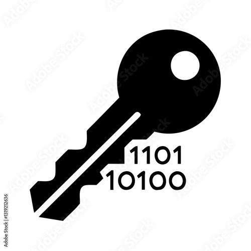 Data Encryption Key (DEK) icon representing security and cryptographic principles
