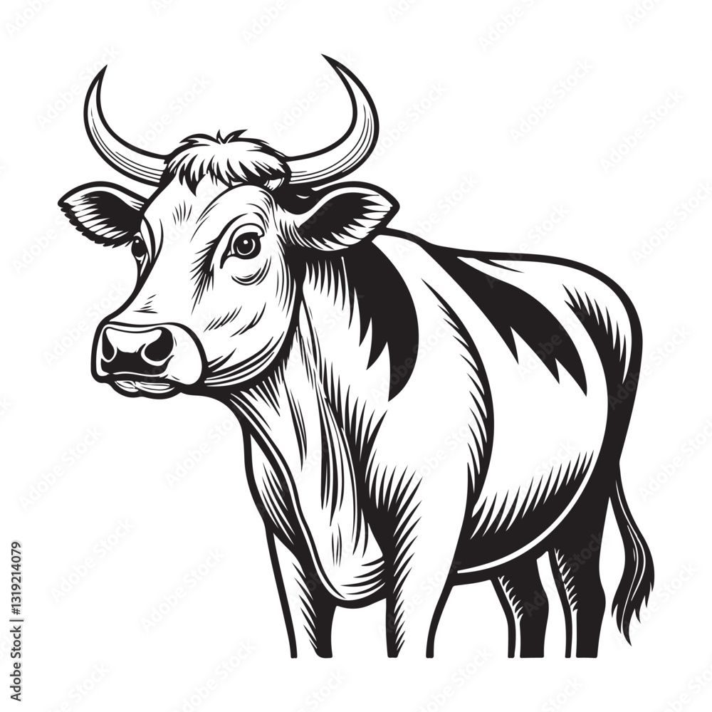 Fototapeta premium Cow Vector