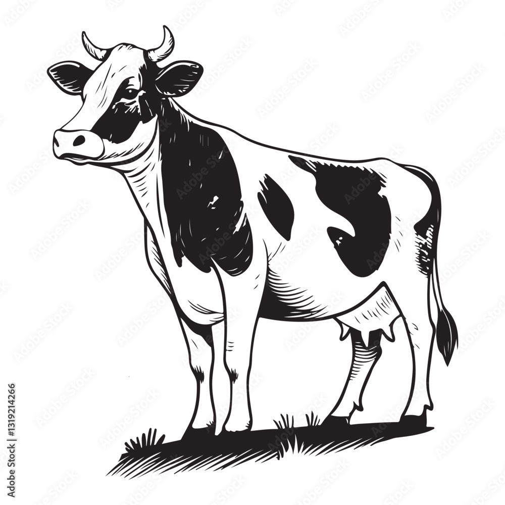 Fototapeta premium Cow Vector