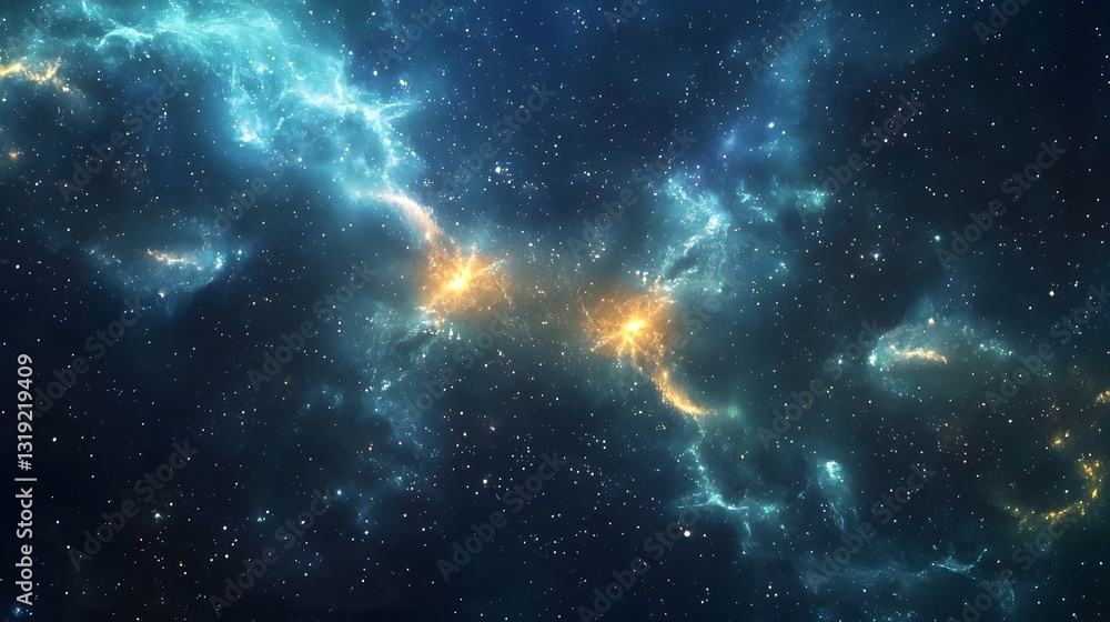 22. A mesmerizing deep-space horizon filled with stardust and the unknown, reflecting the mystery of creation 22. A mesmerizing deep-space horizon filled with stardust and the unknown, reflecting the mystery of creation