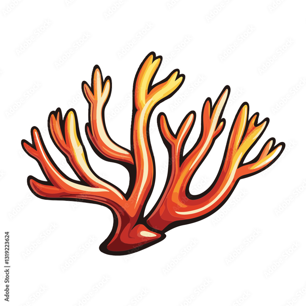 Coral cartoon vector illustration
Coral cartoon vector illustration