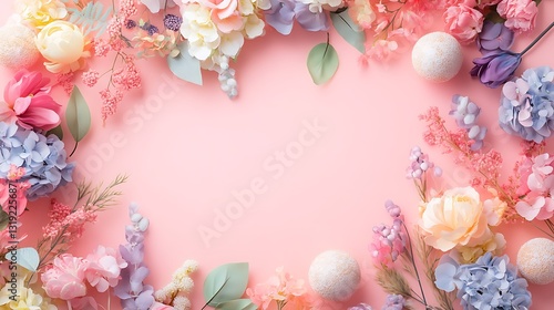 Soft Pastel Dream Studio Backdrop for Cake Smash Photography - Digital Overlay and Background