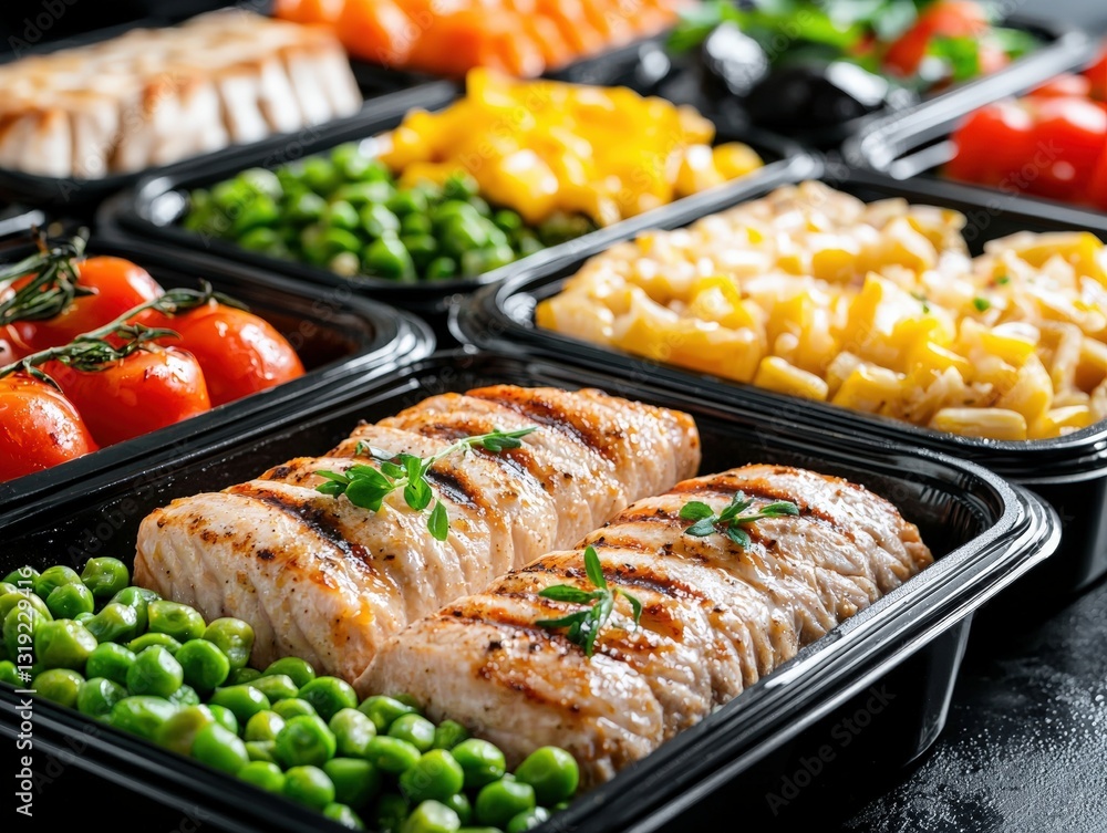 Satisfying meal of grilled chicken, colorful vegetables, and pasta perfect for health-conscious individuals Satisfying meal of grilled chicken, colorful vegetables, and pasta perfect for health-conscious individuals