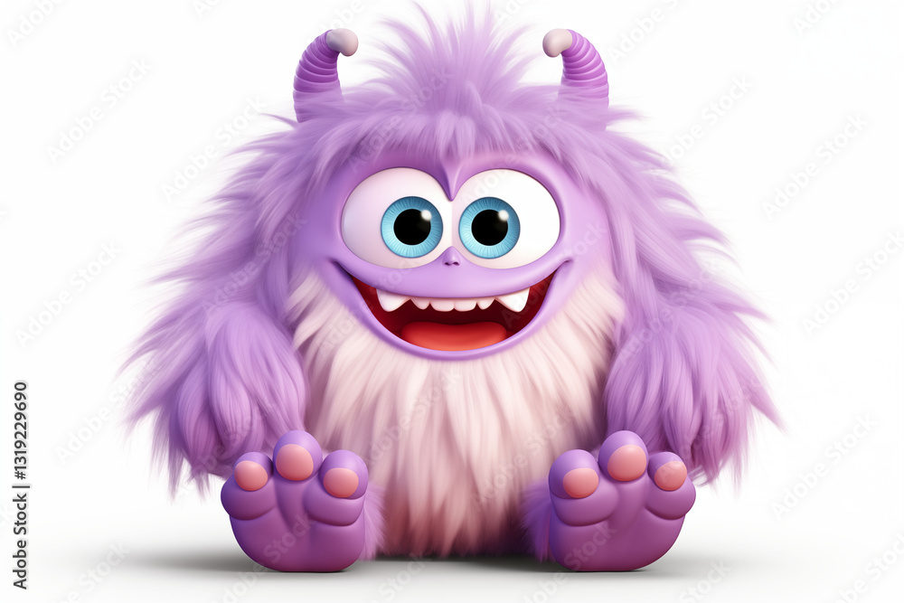 Obraz premium Lots of cute fluffy monster dolls