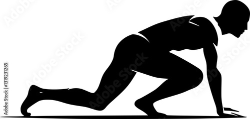 Business man crawl
