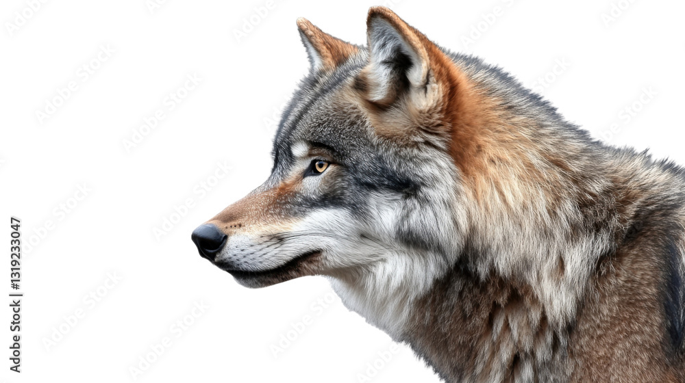 Fototapeta premium wolf in front of white background