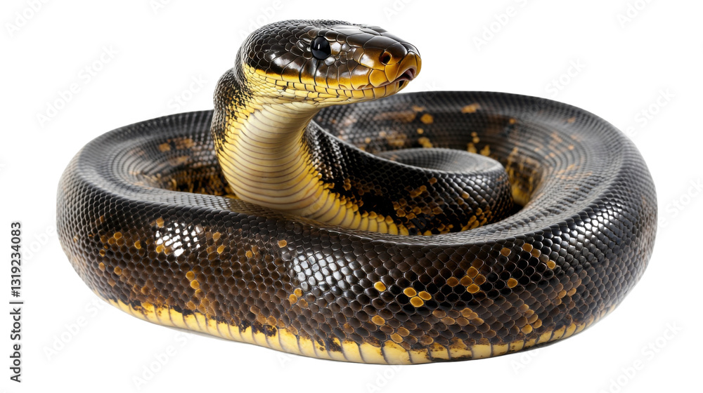 Fototapeta premium snake isolated on white background