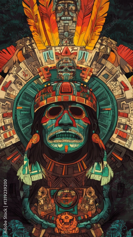 Obraz premium Aztec Calendar