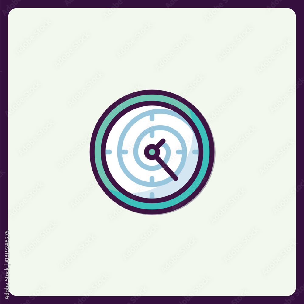 Stylish Clock Icon Design with a Focus on Minimalism and Contemporary Aesthetics Stylish Clock Icon Design with a Focus on Minimalism and Contemporary Aesthetics