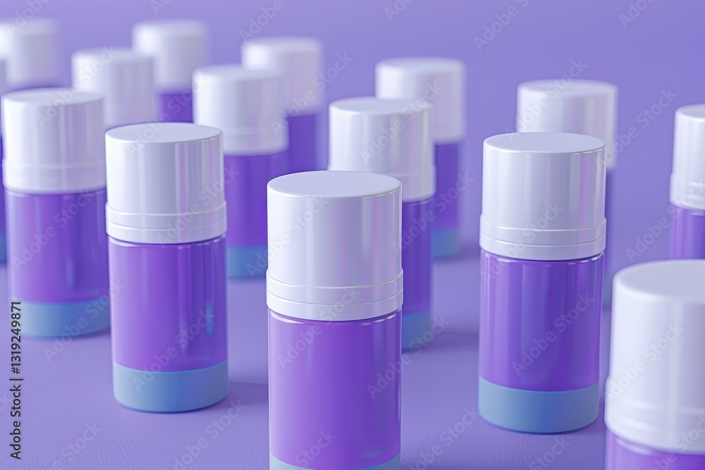 High Quality Picture of Close Up on Rollon Deodorant Bottles Mockup High Quality Picture of Close Up on Rollon Deodorant Bottles Mockup