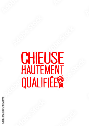 chieuse hautement qualifiee citation humour cocarde