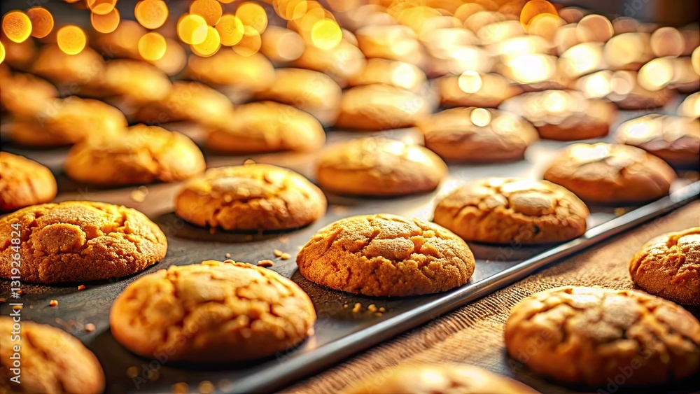 Miniature butter cookies, freshly baked, tempt with tilt-shift's enchanting miniature world charm. Miniature butter cookies, freshly baked, tempt with tilt-shift's enchanting miniature world charm.