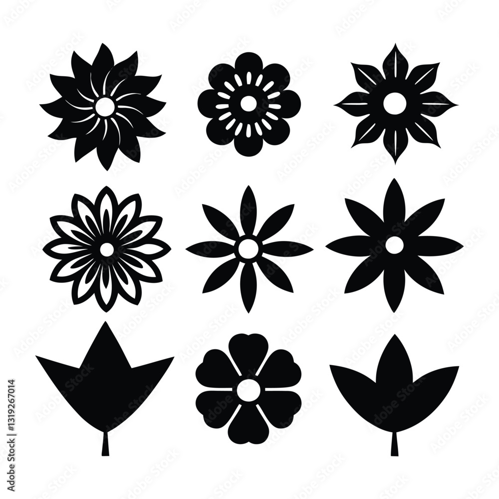 Obraz premium set of flowers