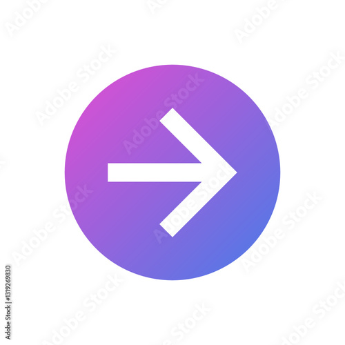Free Download The next arrow vector icon, the flat design symbol. - GFXLoad