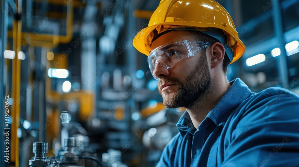 engineer performing machine inspection engineer performing machine inspection