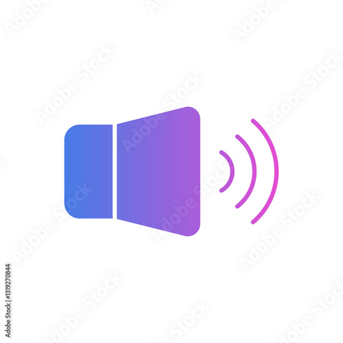 A sound icon that is often used in various designs, including apps, websites, and electronic devices. This symbol represents audio, sound, or voice in general.