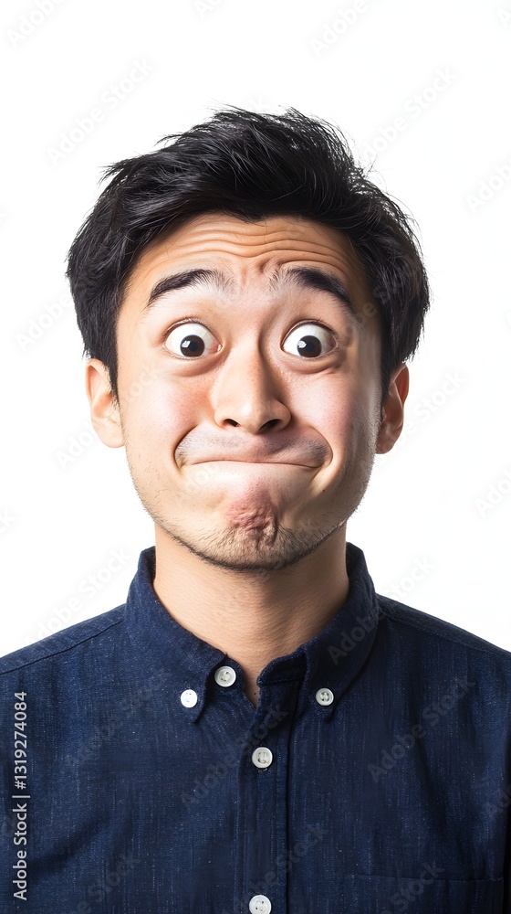 Obraz premium man surprised