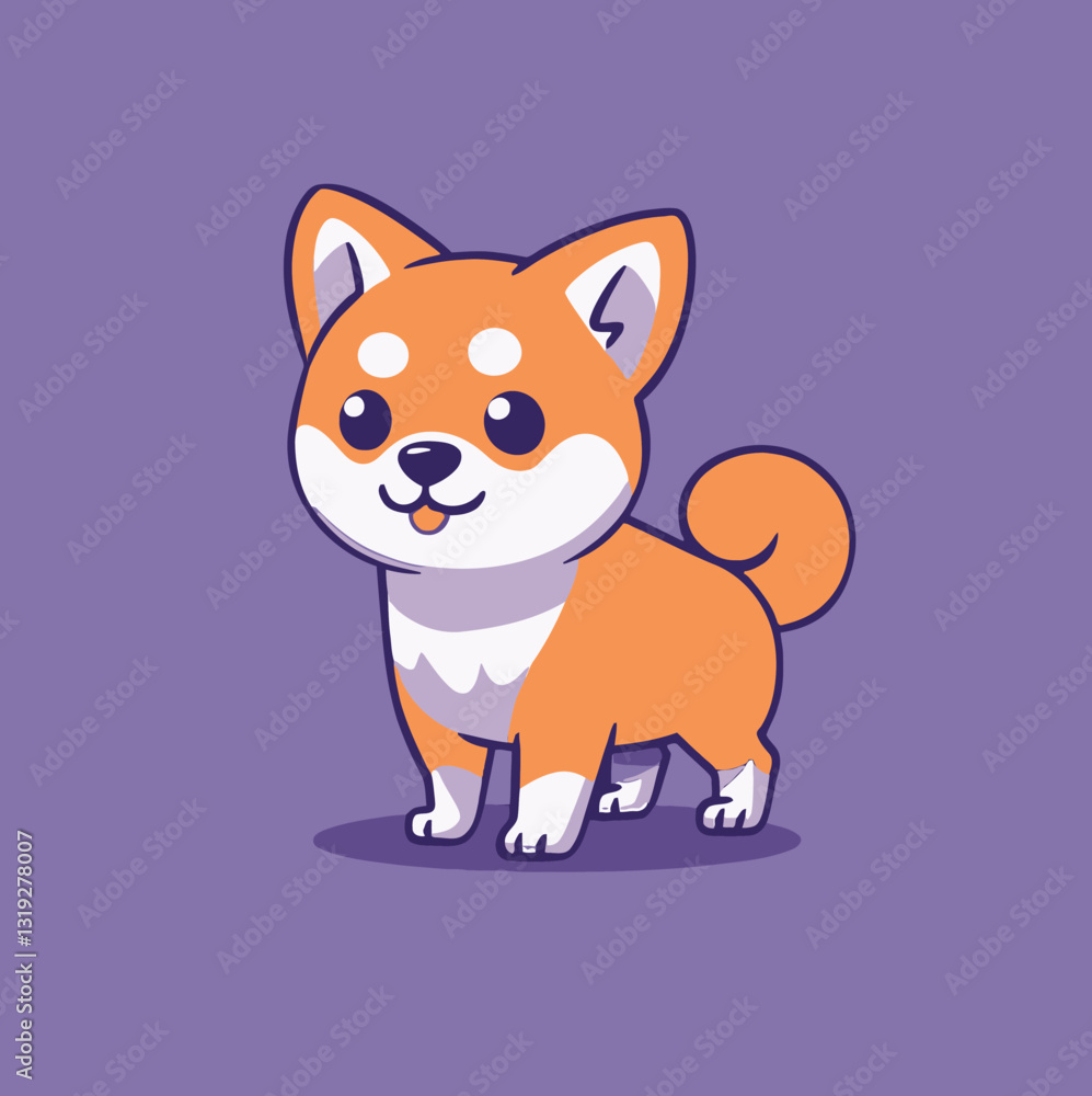 Cute dog vector illustration Cute dog vector illustration