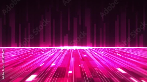 Purple glowing abstract design with disco lights and vibrant colorful patterns background