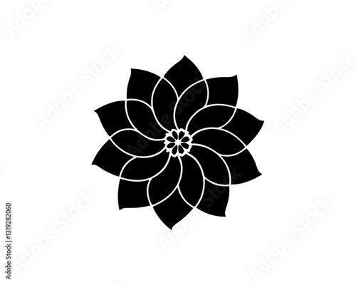 creative details magnolia icon Vector Illustration